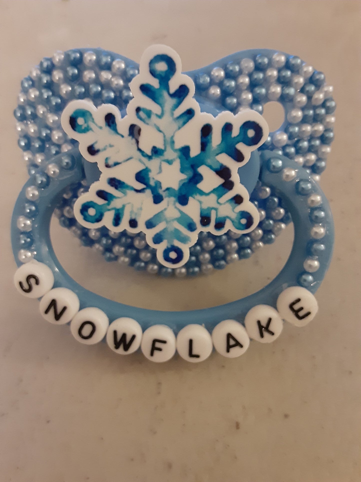 Snowflake Adult Pacifier
