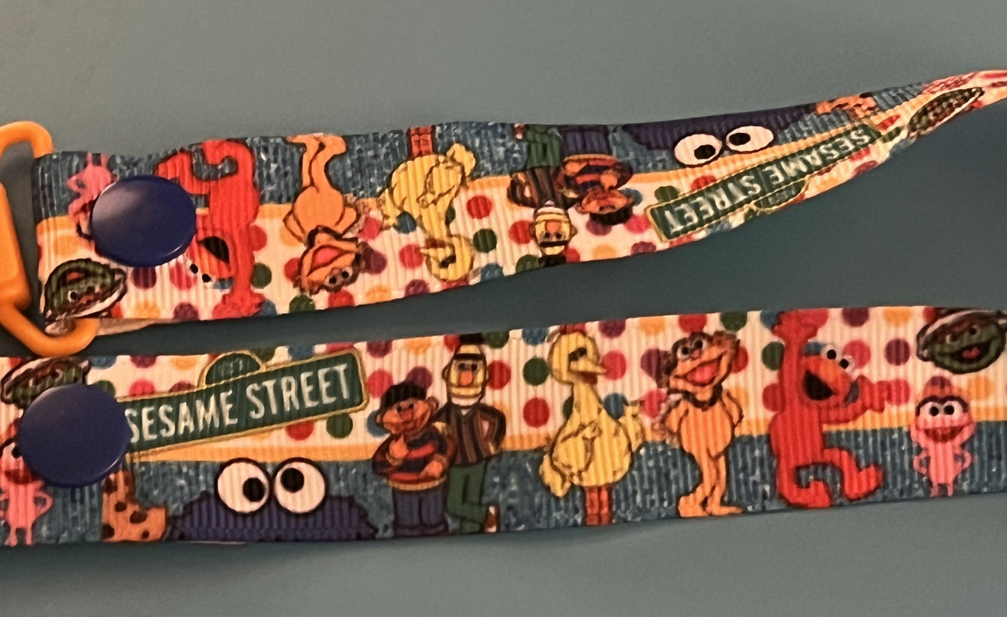 Polka Dot Sesame Street Paci Clip