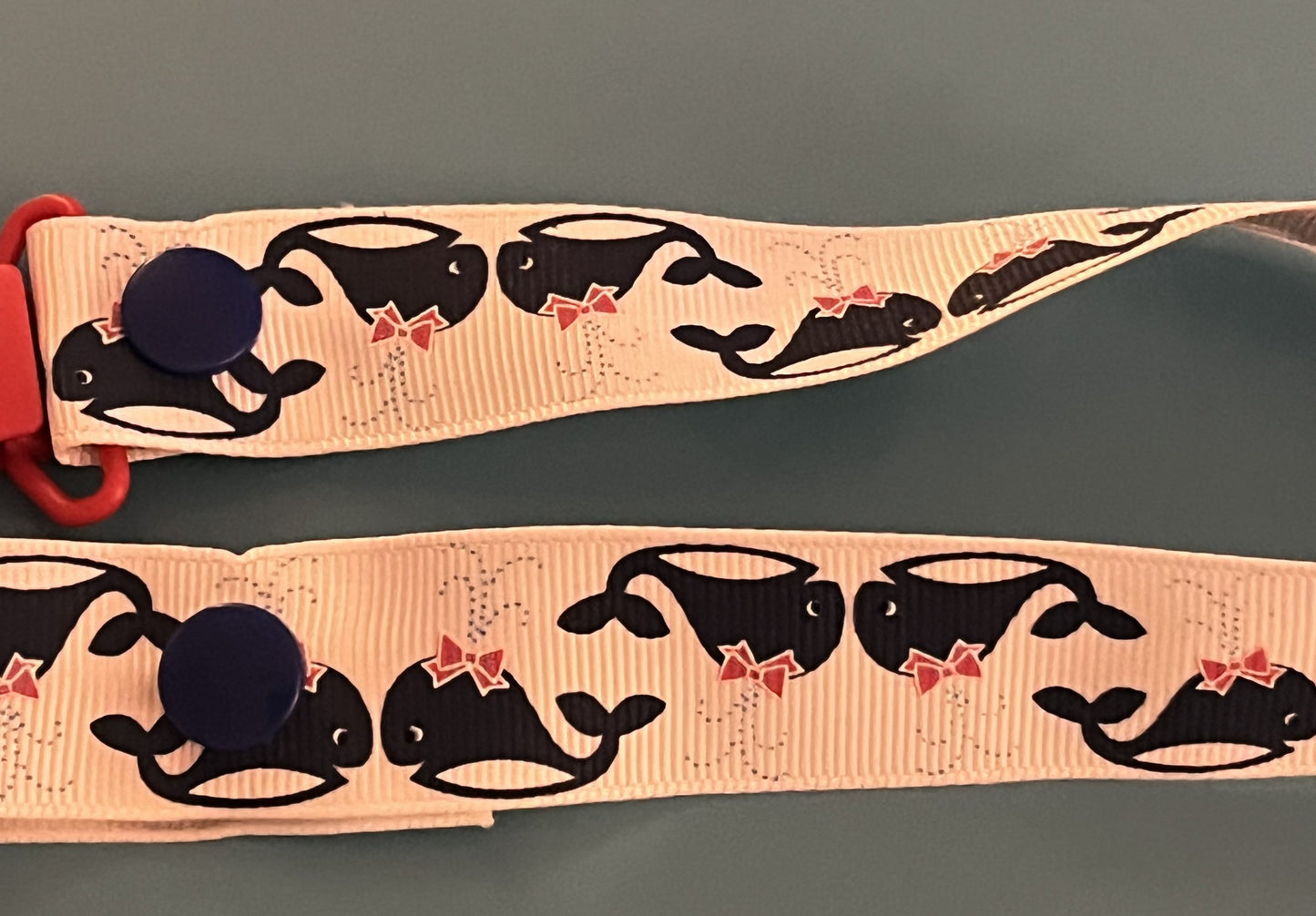 Blue Whales Paci Clip